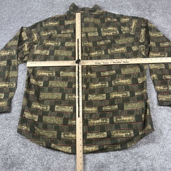 Woolrich Button Down Shirt Mens Extra Large Fishing Bait Cotton Long Sleeve - Picture 8 of 12